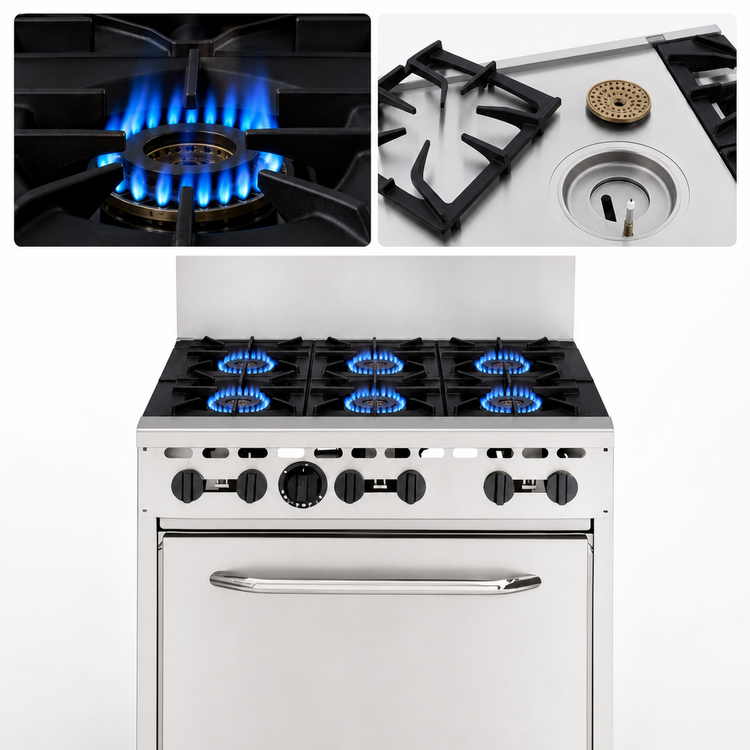 Product image #4 for Wolf WX36-6BP WX Series 36-Inch 6-Burner Propane Gas Value Range with Standard Oven