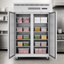 Thumbnail image #3 for Everest Refrigeration ESF2 Two-Section Reach-In Freezer, 48 Cu. Ft., Self-Contained Top-Mounted Refrigeration, Solid Locking Doors