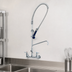 Thumbnail image #3 for T&S Brass EasyInstall Spring-Action Gooseneck 8-Inch Wall-Mount Pre-Rinse Unit with 10-Inch Swing Nozzle and 0.65 GPM Spray Valve