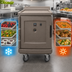 Thumbnail image #4 for Cambro Camtherm Low Profile Electric Hot/Cold Holding Cabinet Cart, Single Solid Door, Granite Sand