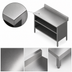 Thumbnail image #3 for John Boos Open Front Cabinet Base Stainless Steel Work Table with 5-Inch Rear Riser, 36 x 30 Inches