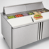 Thumbnail image #3 for Delfield 64-Inch Two-Section Sandwich/Salad Top Refrigerator with Cutting Board and 12-Pan Top