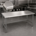 Thumbnail image #3 for Eagle Spec-Master Marine Series Stainless Steel Work Table, 84 x 30 Inch, Open Base