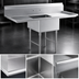 Thumbnail image #3 for Steel Works Stainless 18-Gauge 304 Stainless Steel One-Compartment Sink with Dual 24-Inch Drainboards