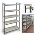 Thumbnail image #3 for Cambro Camshelving Elements XTRA High Density Top Rail Stationary Starter Shelving Unit, 21 x 60 x 81 Inches, 5-Tier