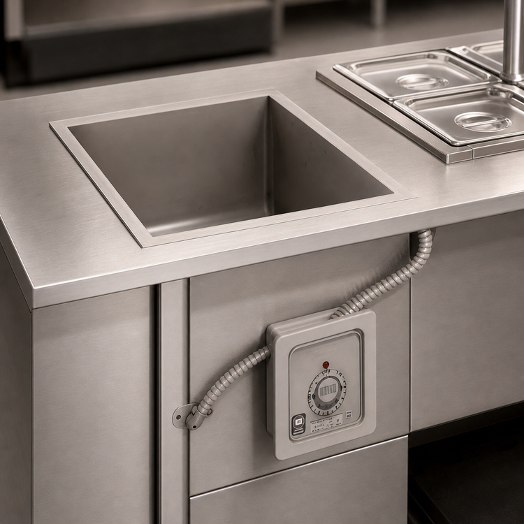 Product image #3 for Wells Top-Mount Drop-In Electric Hot Well Food Warmer with 1 Full-Size 12 x 20-Inch Opening
