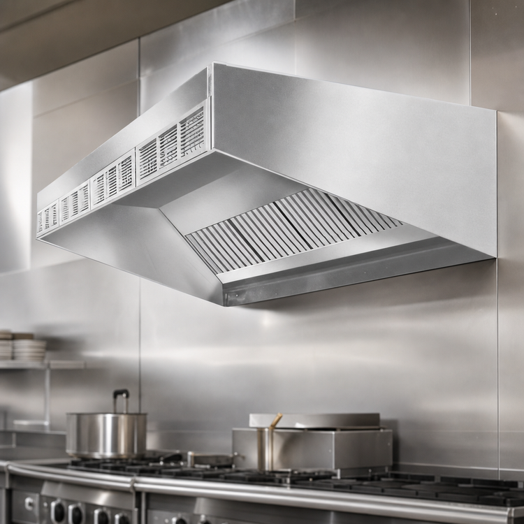 Product image #3 for SpecAir HESFA96-90 90-Inch Wall Type Short Front Compensating Make-Up Air Exhaust Hood