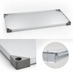 Thumbnail image #3 for Metro Super Erecta 2472FG Solid Galvanized Steel Shelf, 72"W x 24"D, Flat with Raised Ship's Edge