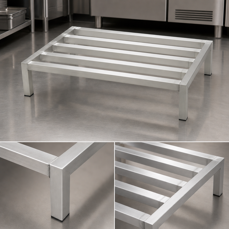 Product image #3 for Panco Aluminum Tubular Dunnage Rack, 48 x 20 x 12 Inches, 2000 lb. Capacity