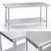 Thumbnail image #3 for 30 x 30 Inch Stainless Steel Work Table with Undershelf, 36 Inch High, 16-Gauge 300 Series Top