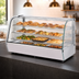 Thumbnail image #3 for Omcan 48-Inch Countertop Full-Service Heated Display Case with Curved Glass, 7.14 Cu. Ft.