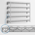 Thumbnail image #3 for Eagle QuadTruss 48 x 18 Inch 5-Tier Wall-Mounted Piggyback Shelf Kit, Chrome