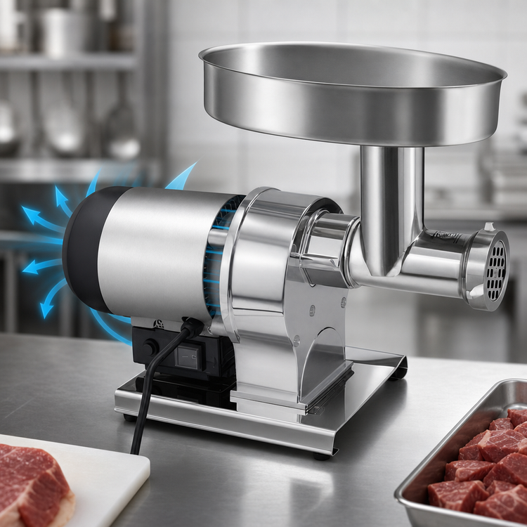 Product image #3 for Weston Butcher Series #12 Commercial Electric Meat Grinder, 0.75 HP, Stainless Steel