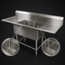 Thumbnail image #3 for John Boos Pro-Bowl 2-Compartment Stainless Steel Sink with Left and Right Drainboards