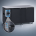 Thumbnail image #3 for Turbo Air Super Deluxe 2-Section Back Bar Cooler with Solid Doors, 69 Inch, 23 Cu. Ft.