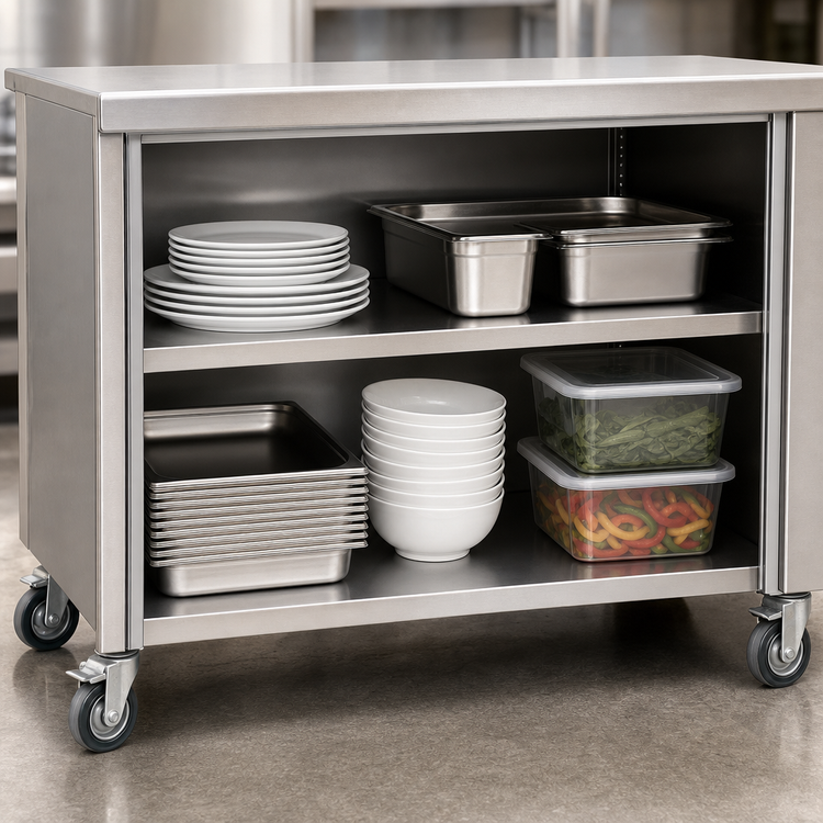 Product image #3 for Open Storage Module for 46-Inch 4-Series Signature Server, Stainless Steel