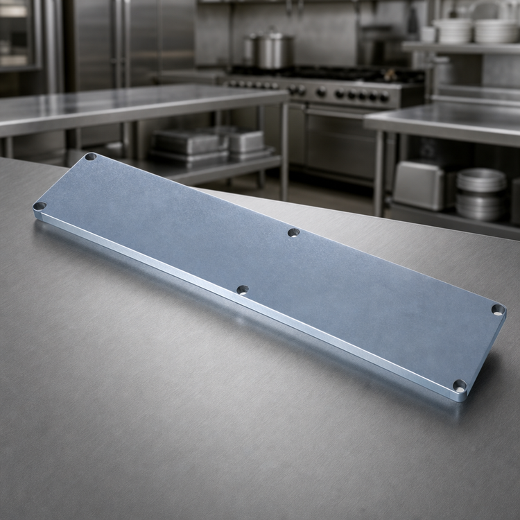 Product image #3 for 115-Inch Wide 18 Gauge Galvanized Steel Undershelf for Commercial Work Tables