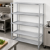 Thumbnail image #4 for Channel Manufacturing TA2454-5-KIT Adjustable Tubular Aluminum Cantilevered Shelving Kit, 54W x 24D x 72H, 5 Shelves