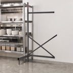 Thumbnail image #3 for Metro SmartLever SM863072-ADD Steel Cantilevered Shelving Add-On Kit for 72"W x 30"D Shelves, 86-3/8"H