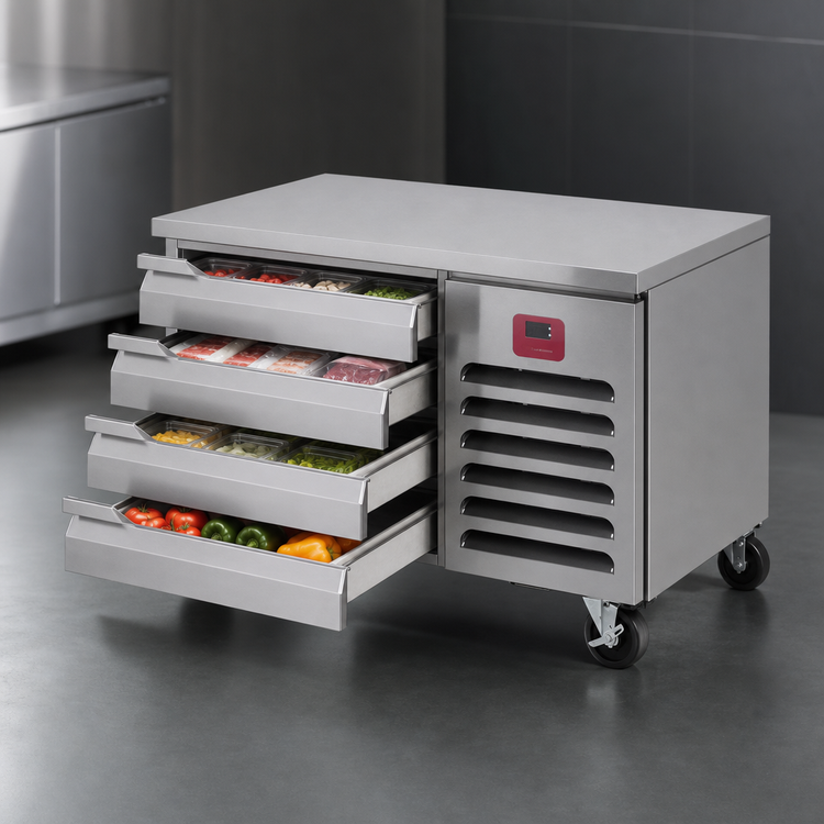 Product image #3 for Southbend Platinum 84-Inch Low-Height Self-Contained Freezer Base with 4 Drawers