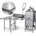 Thumbnail image #3 for Eagle Group Spec-Master SDTLR-96-14/3 Island Soiled Dishtable with Pre-Rinse Sink