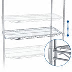 Thumbnail image #4 for Metro Super Erecta qwikSLOT 2460QC Adjustable Chrome Wire Intermediate Shelf, 60"W x 24"D