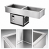 Thumbnail image #3 for Atlas Metal WCMDCL-4 Slim-Line 4-Pan Refrigerated Cold Food Drop-In Well