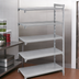 Thumbnail image #4 for Cambro Camshelving Premium 5-Shelf Solid Add-On Polymer Shelving Unit, 21 x 60 x 84 Inches, Speckled Gray