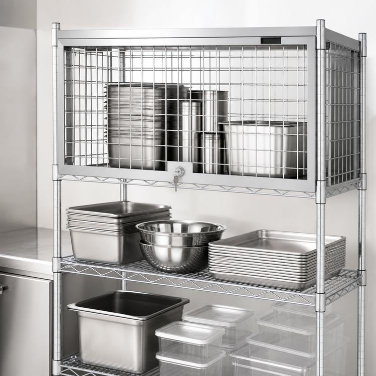 Product image #3 for Eagle Group 21 x 30 Inch Stainless Steel Security Module Enclosure Kit with Flip-Up Door