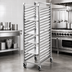 Thumbnail image #3 for Channel Manufacturing 406S Stainless Steel End-Load Bun Pan Rack with 5-Inch Swivel Stem Casters, 18 Pan Capacity