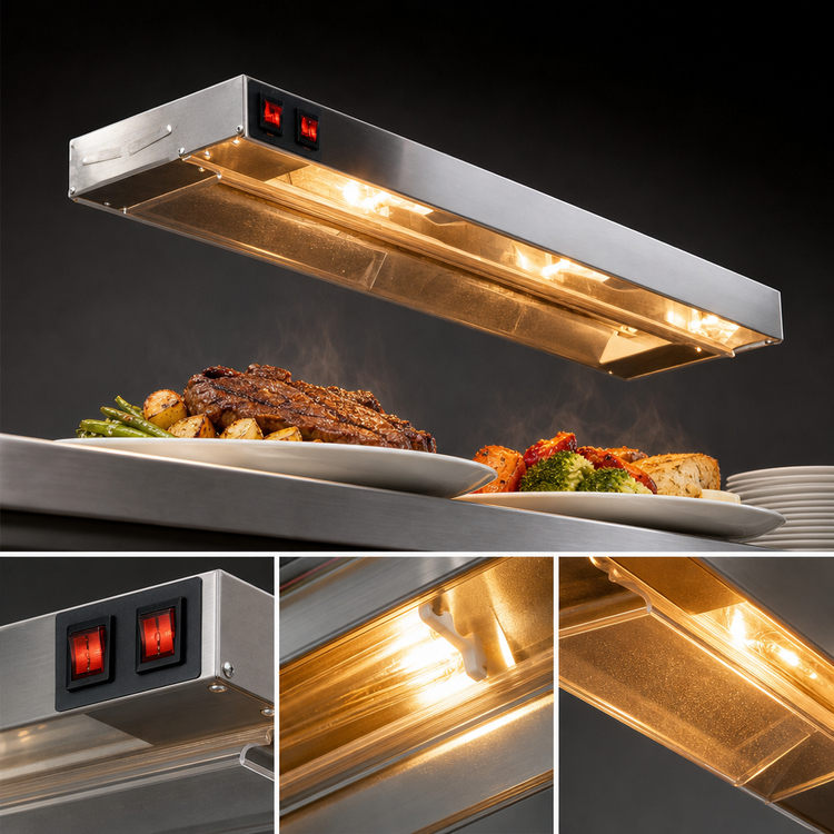 Product image #3 for Eagle RedHots 84-Inch Single Lighted Rod-Type Strip Heat Lamp, 240V