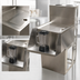 Thumbnail image #3 for BK Resources Underbar Stainless Steel Mixing Station with Drainboard Top and Blender Shelf