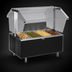 Thumbnail image #3 for Eagle Service Mate Deluxe Countertop Buffet Hot Food Table with Clear Sneeze Guard, 4-Well, 208V