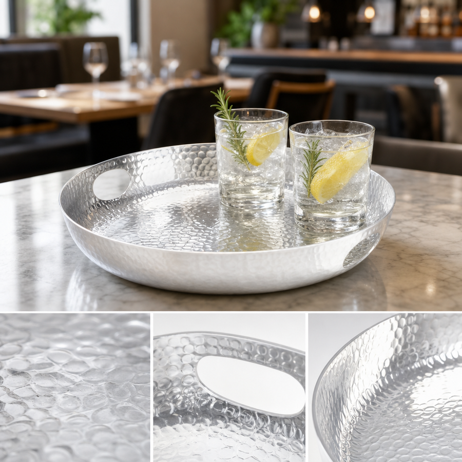 Hammered Aluminum Construction