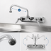 Thumbnail image #3 for T&S Brass B-1126-M Backsplash-Mount Workboard Faucet with 8-Inch Swing Nozzle