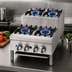 Thumbnail image #3 for Supreme 18-Inch Floor Model Gas Step-Up Hot Plate with 2 Open Burners and 2 Step-Up Burners