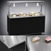 Thumbnail image #3 for Vollrath 2-Series Affordable Portable™ 46-Inch Utility Station with Stainless Steel Top, Open Storage Base, and Buffet Breath Guard