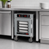 Thumbnail image #4 for Metro HotBlox Narrow 4-Pan Undercounter Insulated Holding Cabinet with Clear Door
