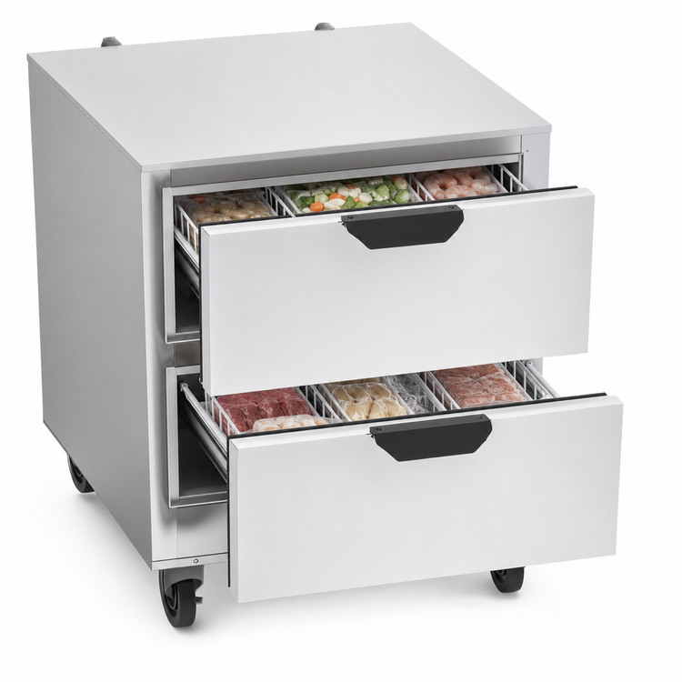 Product image #3 for Beverage-Air UCFD27AHC-2 27-Inch 1-Section Undercounter Drawer Freezer