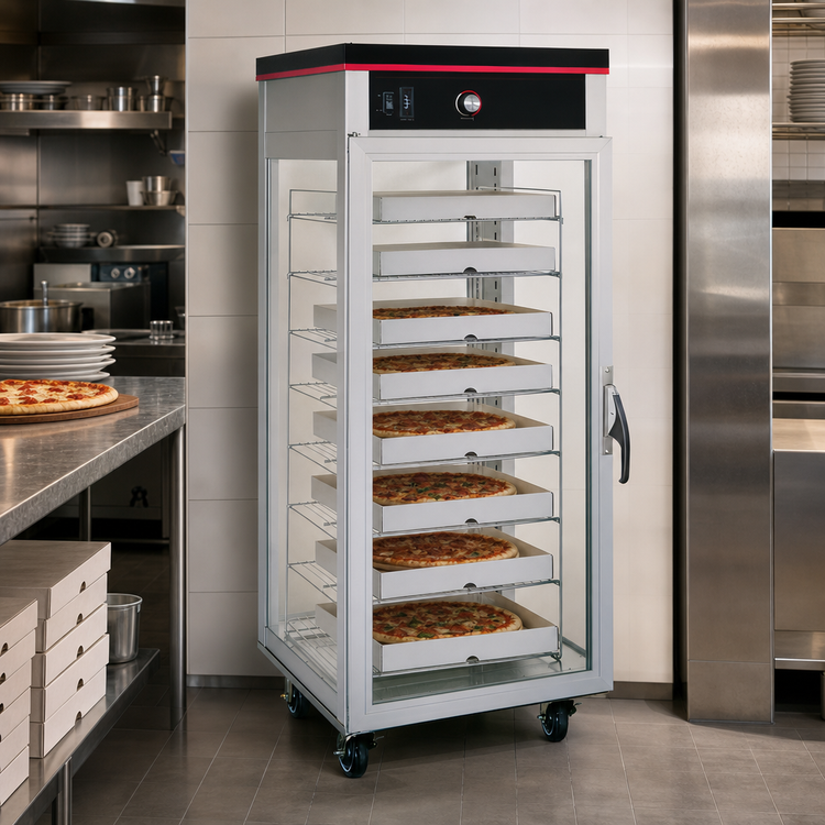 Product image #3 for Hatco Flav-R-Savor Tall Dry Pizza Holding Cabinet, 1 Door, 16 Pizza Box Capacity