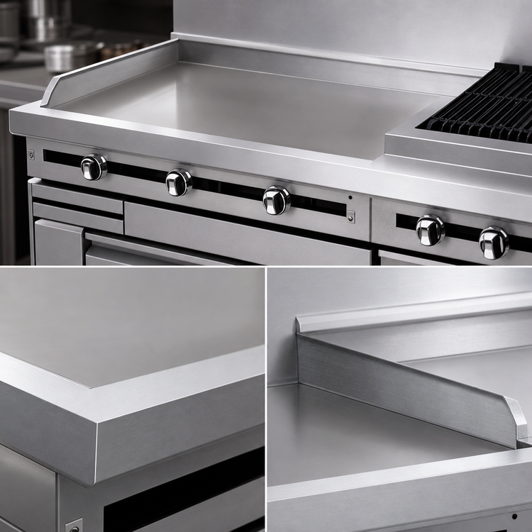Product image #3 for Titan 12-Inch Heavy-Duty Modular Gas Griddle Top Section