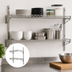Thumbnail image #3 for Advance Tabco Special Value Series 2-Tier Adjustable Wall-Mount Wire Shelving Post & Brackets for 18-Inch Deep Shelves
