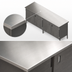 Thumbnail image #3 for John Boos Enclosed Base Work Table with Hinged Doors, Stainless Steel Top, 84 x 30 Inches