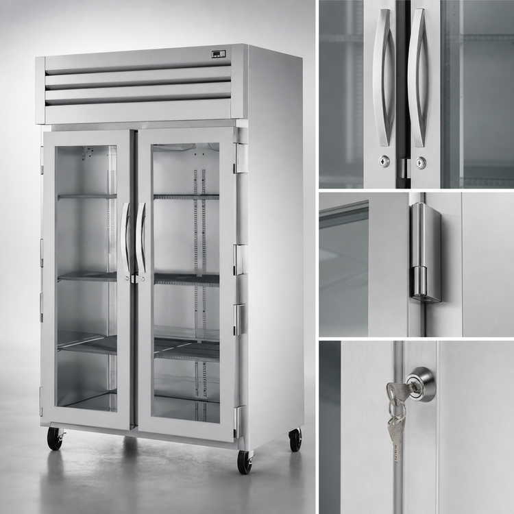 Product image #3 for True SPEC SERIES Two-Section Glass Door Reach-In Refrigerator with Self-Contained Top-Mounted Refrigeration