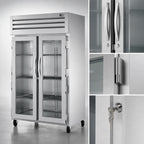 Thumbnail image #3 for True Mfg. - General Foodservice SPEC SERIES STA2R-2G-HC Two-Section Glass Door Reach-In Refrigerator, 38–53 Cu. Ft., Top-Mounted Refrigeration
