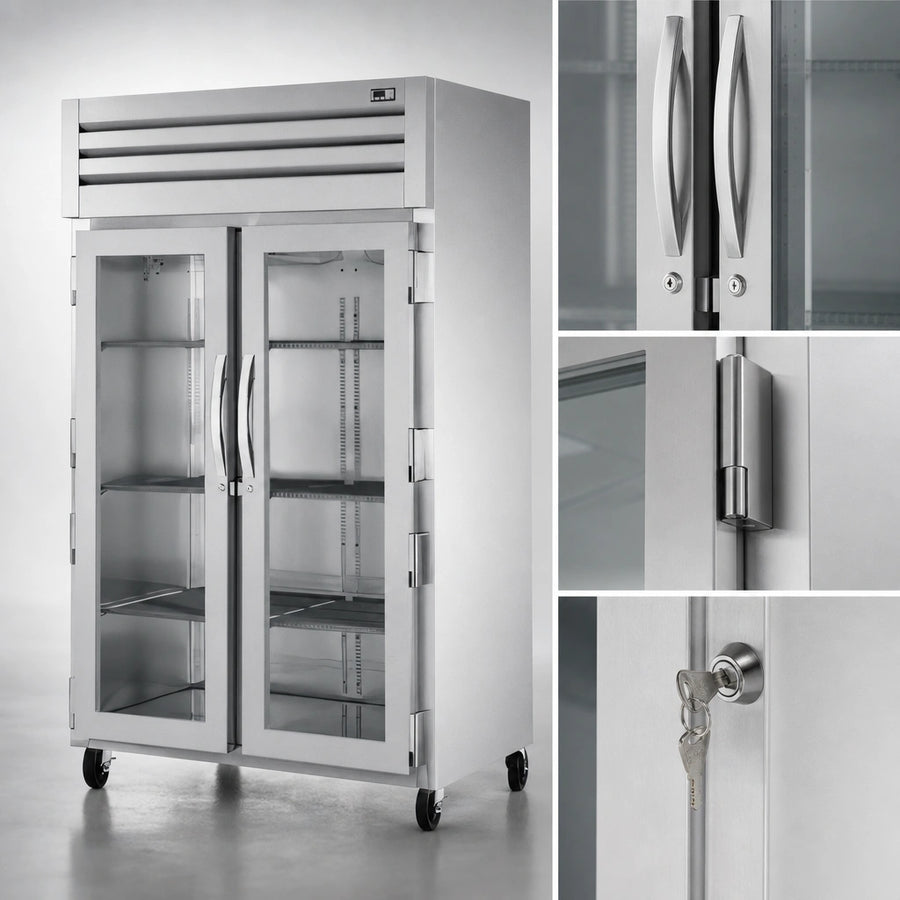 Glass Swing Doors with Locks