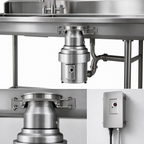 Thumbnail image #3 for InSinkErator SS-1000™ SS-1000-6-AS101 10 HP Stainless Steel Trough-Mount Food Waste Disposer Package, 6-5/8-Inch Inlet, Programmable Controls