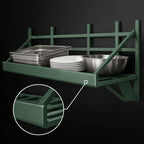 Thumbnail image #3 for Metro SmartWall GS1830K3 Wall-Mounted Grid Shelf, 30"W x 18"D, Retaining Edge, Green Epoxy Finish