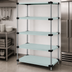Thumbnail image #3 for Quantum 36 Inch x 21 Inch x 86 Inch 5-Shelf Solid Stainless Steel Shelving Starter Kit