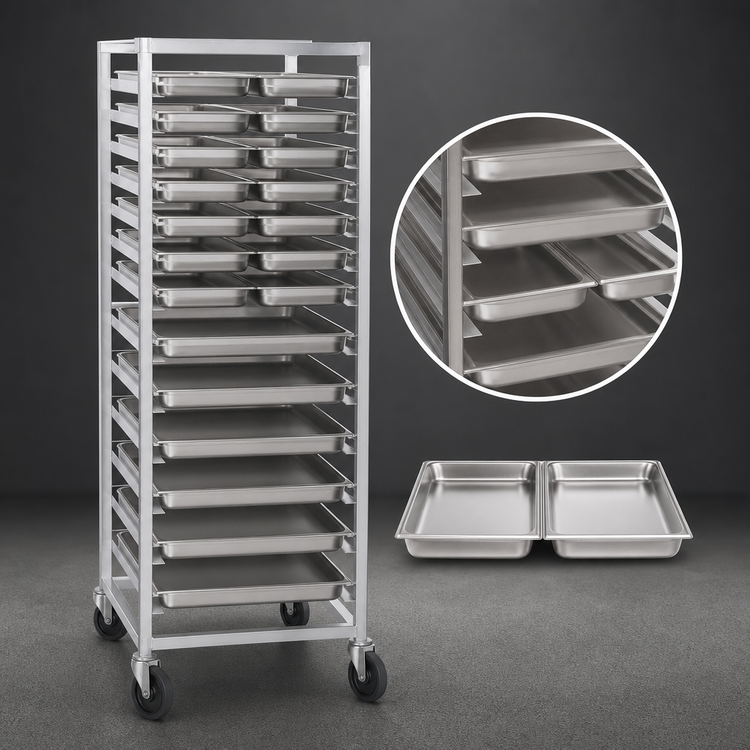 Product image #3 for Channel Manufacturing Standard Series Aluminum 12 x 20 Steam Table Pan Rack